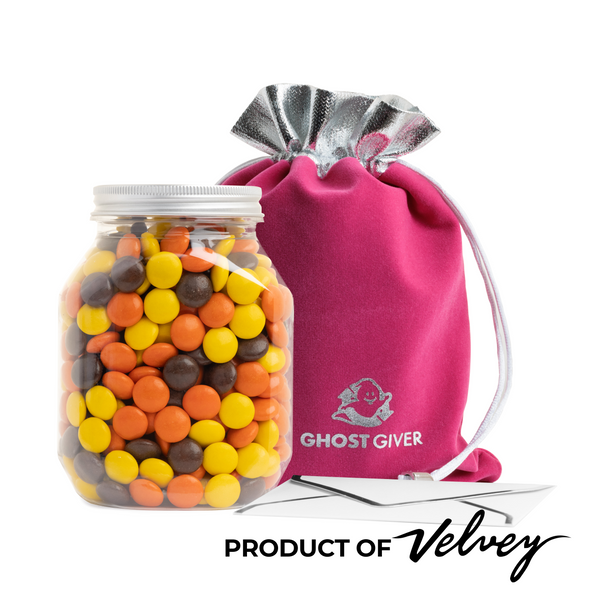 PINK POUCH + REESE'S® PIECES