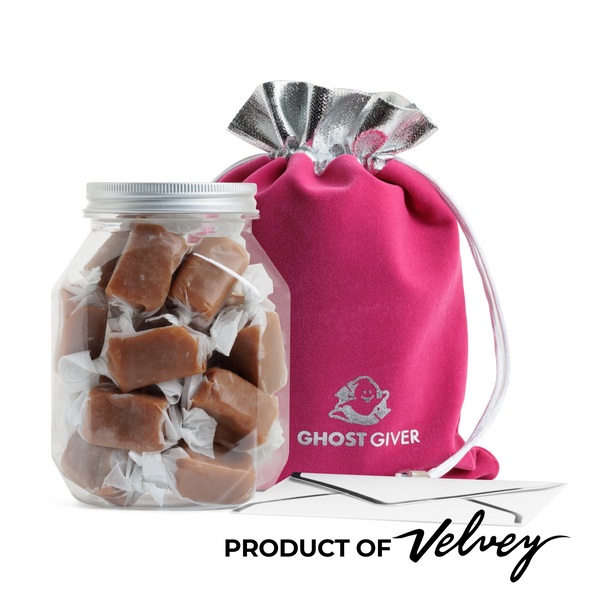 PINK POUCH + MRS. CALL'S SEA SALT CARAMELS